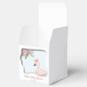 Niedlich Pink Girly Swan Princess Baby Dusche Geschenkschachtel (Geöffnet)