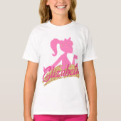 Niedlich Pink Glitzer funkelnd Girlish T-Shirt (Vorderseite)