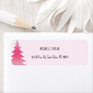 Niedlich Pink Glitzer Weihnachtsbaum