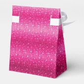 Niedlich Pink Glitzern Cupcake Gefallen Box Geschenkschachtel (Rückseite)