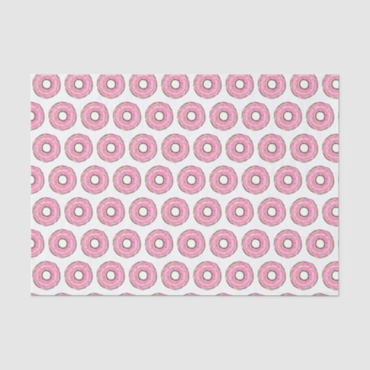 Niedlich Pink Glitzern Donuts Kindergeburtstag Seidenpapier (Vorderseite)