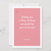 Niedlich Pink Gnome in Liebe Frohe Weihnachten (Rückseite)