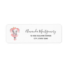 Niedlich Pink & Gray Elephant Ballerina
