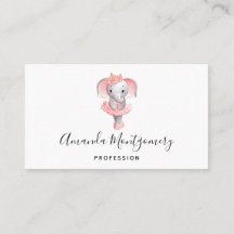Niedlich Pink & Gray Elephant Ballerina