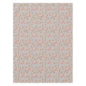 Niedlich Pink Gray Gingerbrett Candy Canes Tablecl Tischdecke (Vorderseite)
