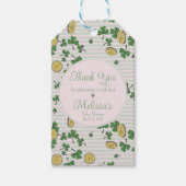 Niedlich Pink Green Clovers & Lucky Coins Vielen D Geschenkanhänger (Vorderseite)