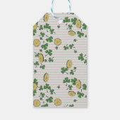 Niedlich Pink Green Clovers & Lucky Coins Vielen D Geschenkanhänger (Rückseite)