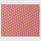 Niedlich Pink Green Happy Osterkarrots Geschenkpapier (Flach)