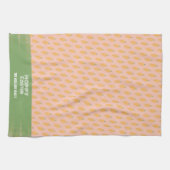 Niedlich Pink Green Happy Osterkarrots Geschirrtuch (Horizontal)