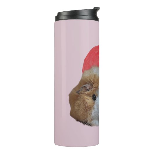 Niedlich Pink Guinea Schweinefleisch Lieben Sie am Thermosbecher (Nach links gedreht)