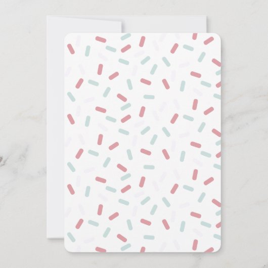 Niedlich Pink Gummy Bear Sweet Girl Candy Geburtst Einladung (Rückseite)