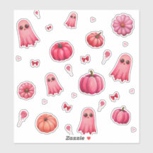 Niedlich Pink Halloween Pumpkins