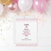 Niedlich Pink Happy Birthday Beautiful Girly Cowgi Karte