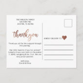 Niedlich Pink Hello Foto Kinderankündigung Ankündigungspostkarte (Rückseite)