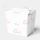 Niedlich Pink Hot Air Ballon Girl Babydusche Geschenkschachtel (Rückseite)