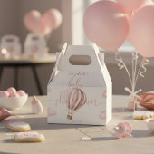 Niedlich Pink Hot Air Ballon Girl Babydusche Geschenkschachtel