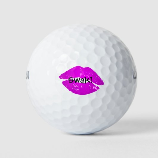 Niedlich Pink Hot Lips S.W.A.K. Versiegelt mit Kis Golfball (Vorderseite)