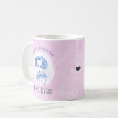 Niedlich Pink Jane Eyre Portrait Reader I Verheira Kaffeetasse (Vorderseite Links)