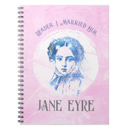 Niedlich Pink Jane Eyre Portrait Reader I Verheira Notizblock