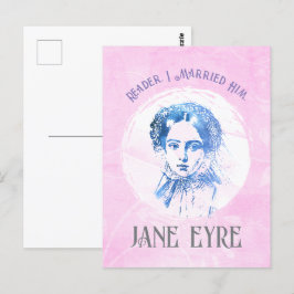 Niedlich Pink Jane Eyre Portrait Reader I Verheira Postkarte