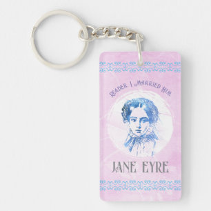 Niedlich Pink Jane Eyre Portrait Reader I Verheira Schlüsselanhänger