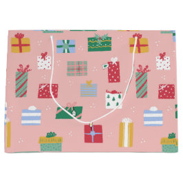 Niedlich Pink Kids Weihnachten Weihnachtspaket Geg Große Geschenktüte