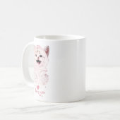 Niedlich Pink Kitten "I ❤️ Liebe You" Tasse Adorab (Vorderseite Links)