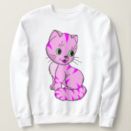 Niedlich Pink Kitten Sweatshirt