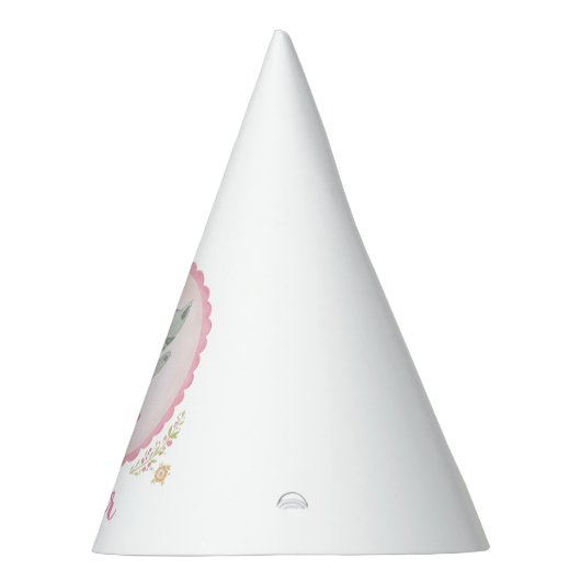 Niedlich Pink Kitty Personalisiert Party Hat Partyhütchen (Rechts)