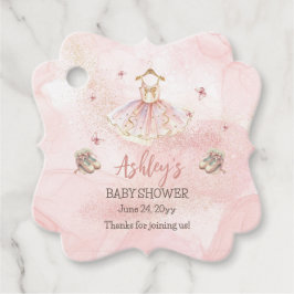 Niedlich Pink Kleine Ballerina Tutu Girl Babydusch Geschenkanhänger