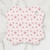 Niedlich Pink Kleine Ballerina Tutu Girl Babydusch Geschenkanhänger (Rückseite)