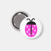 Niedlich Pink Ladybug Magnet (Vorderseite/Rückseite)