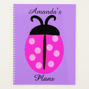 Niedlich Pink Ladybug Planer