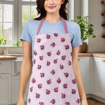 Niedlich Pink Ladybug Polka Dot Herz Muster Schürze<br><div class="desc">Niedlich Pink Ladybug Polka Dot Hearts Muster Schürze</div>