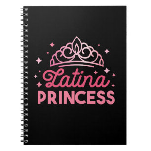 Niedlich Pink Latina Princess Crown Notizblock