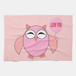 Niedlich Pink Liebe Sie Küche Handtuch