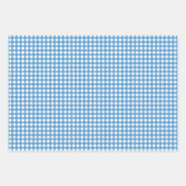 Niedlich Pink Lila Blue Gingham Pattern Geschenkpapier Set (Vorderseite 3)