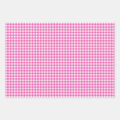 Niedlich Pink Lila Blue Gingham Pattern Geschenkpapier Set (Vorderseite)