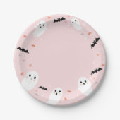 Niedlich Pink Little Boo Halloween Paper Teller (Vorderseite)
