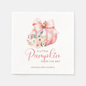 Niedlich Pink Little Pumpkins Kinderdusche Serviette (Vorderseite)