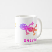 Niedlich Pink Lizard Gecko Tasse für Mädchen (VorderseiteRechts)
