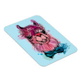 Niedlich Pink Llama Magnet (Rechte Seite)
