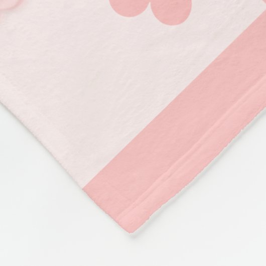 Niedlich Pink Magical Rainbow Unicorn in Wolken Fleecedecke (Ecke)