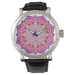 Niedlich Pink Mandala Armbanduhr