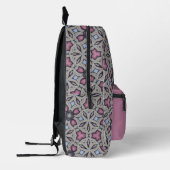 Niedlich-Pink-Mandala-Muster-Monogramm-Initialen Bedruckter Rucksack (Links)