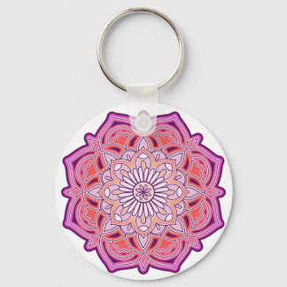 Niedlich Pink Mandala Schlüsselanhänger