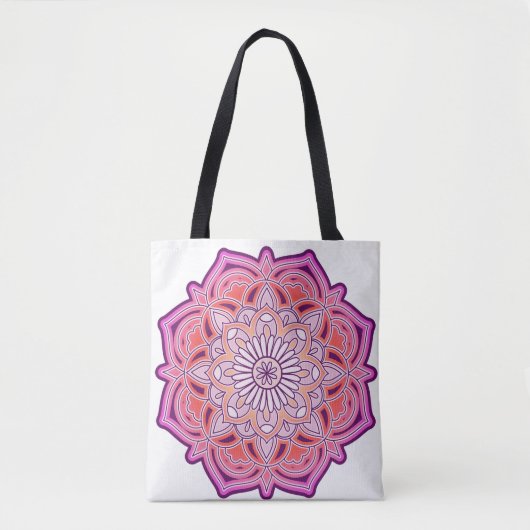 Niedlich Pink Mandala Tasche (Vorderseite)