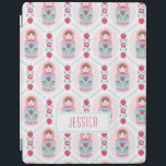 Niedlich Pink Matryoshka Nesting Doll iPad Hülle<br><div class="desc">Ein niedlich rosa Matryoshka-Nistdoll-Muster schmückt dieses Ipad-Cover. Spaß für die Rückkehr in die Schule und ein bezauberndes Geschenk für ein Mädchen. Personalisieren Sie es mit Ihrem Mädchennamen. Entworfen für Sie von BlackBerry Boulevard.</div>