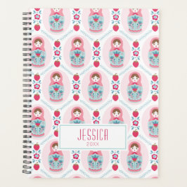 Niedlich Pink Matryoshka Nesting Doll Planer