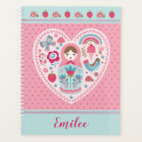 Niedlich Pink Matryoshka Russische Puppe
